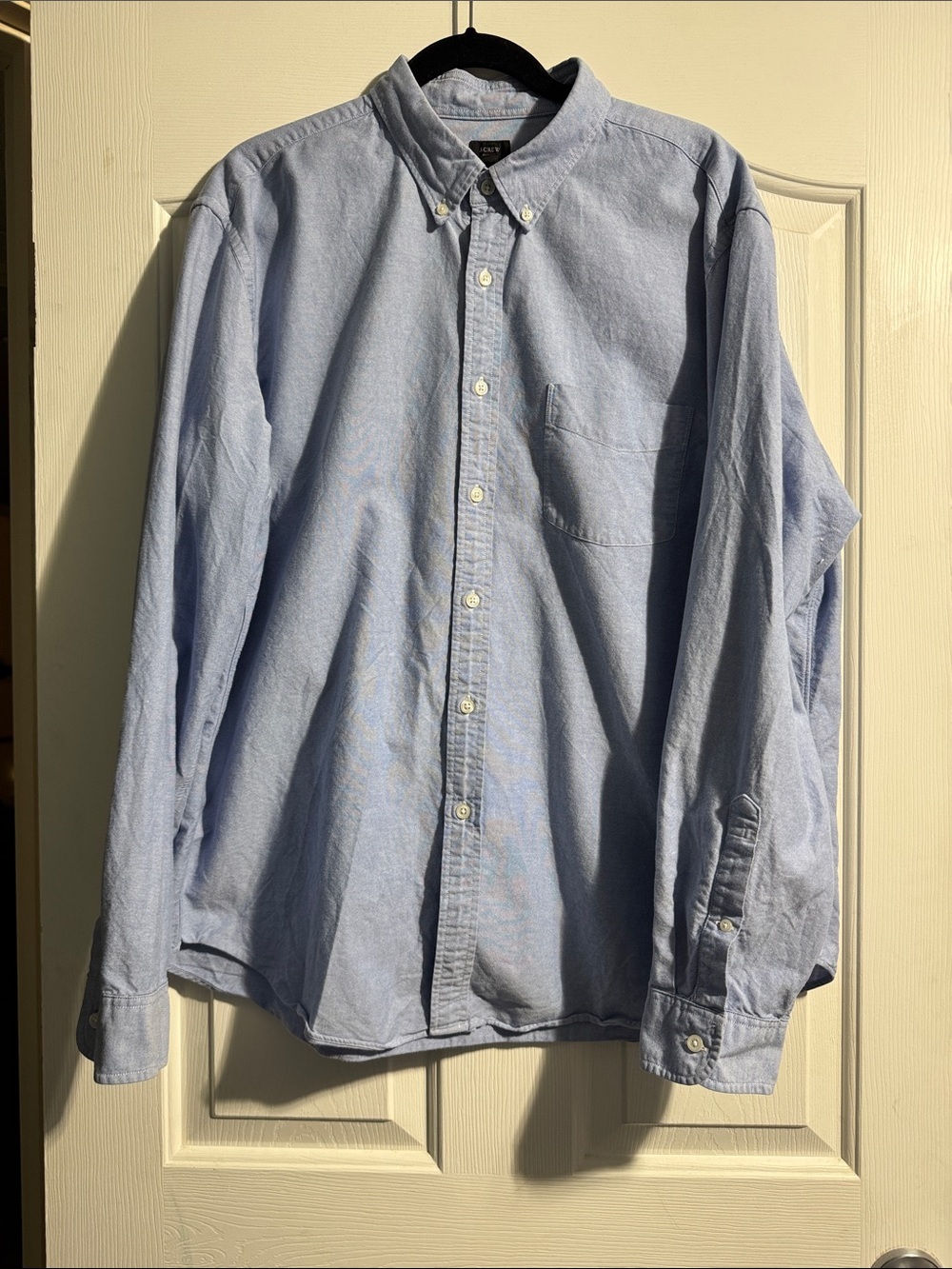 J. Crew Oxford Button Down Shirt Men’s XXL Light Blue Long Sleeve Classic Preppy